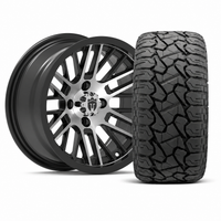 Empire Switch SWGB3 14x7 Gloss Black Machined with X Comp Golf X/T Tire