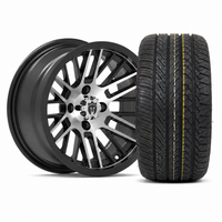 Empire Switch SWGB3 14x7 Gloss Black Machined Face with X Comp Golf H/T Tire
