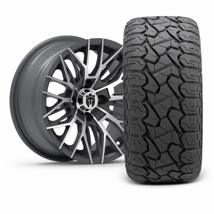Empire 14x7 Diablo DGRY Wheel & X Comp X/T Tire