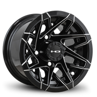 HD Golf Canyon 10x7 Gloss Black/Milled Edge