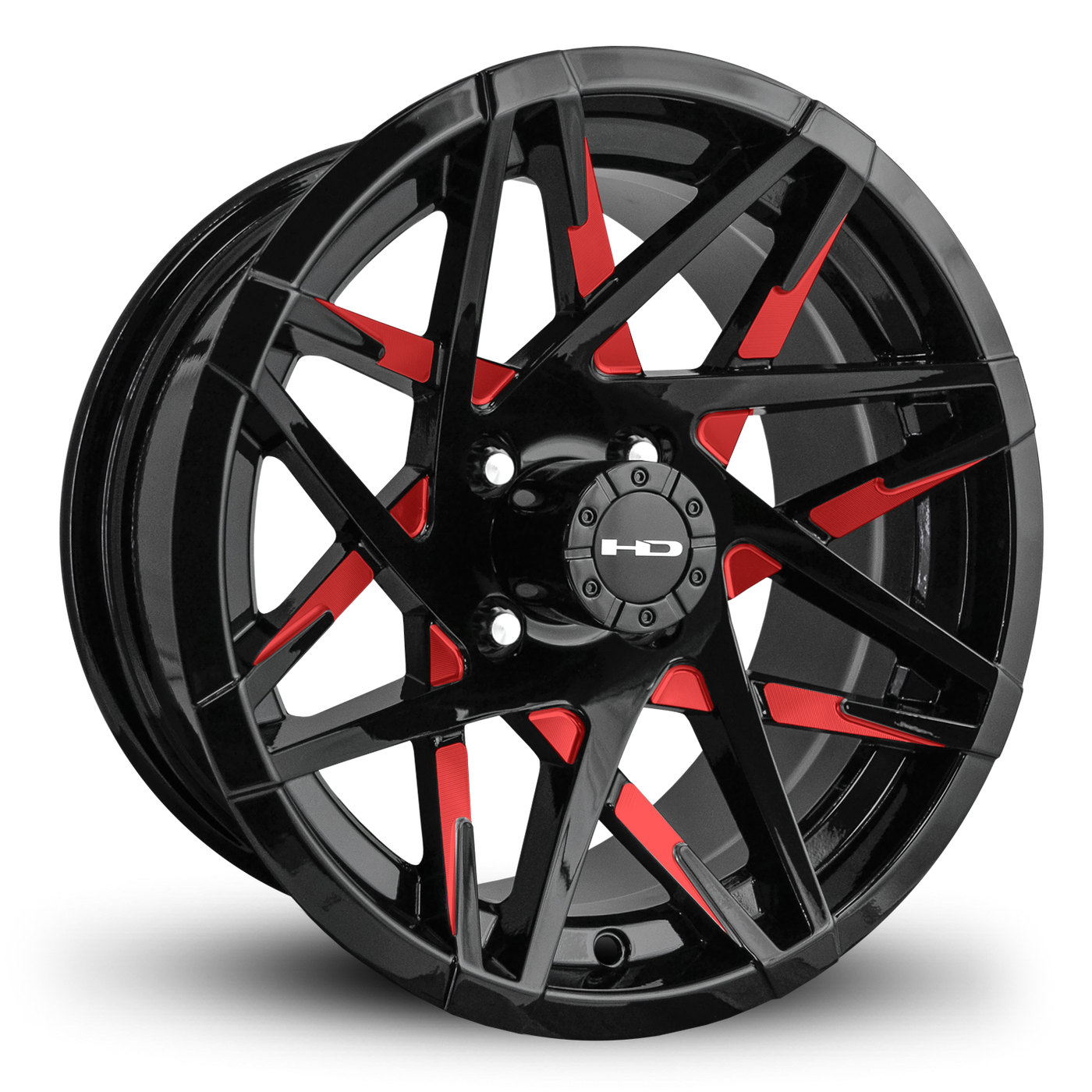 HD Golf Canyon 14x7 | -14 Offset Gloss Red&BK/Milled Face