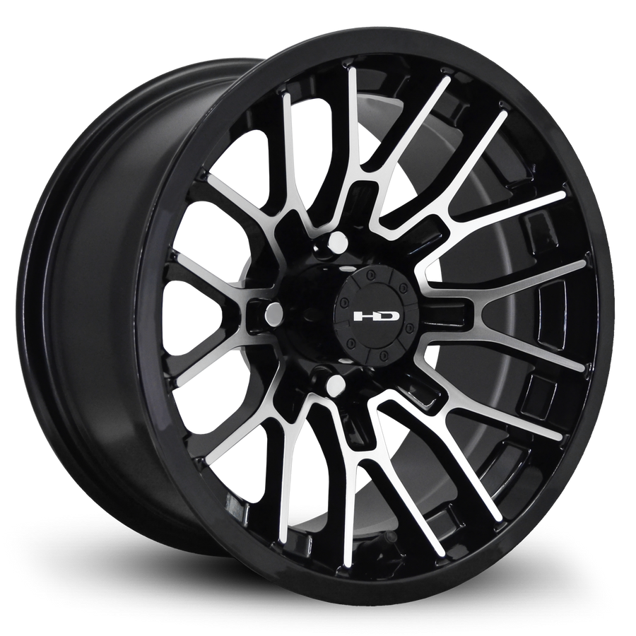 HD Golf RTC 12x7 | -14 Offset Gloss Black/Machined Face