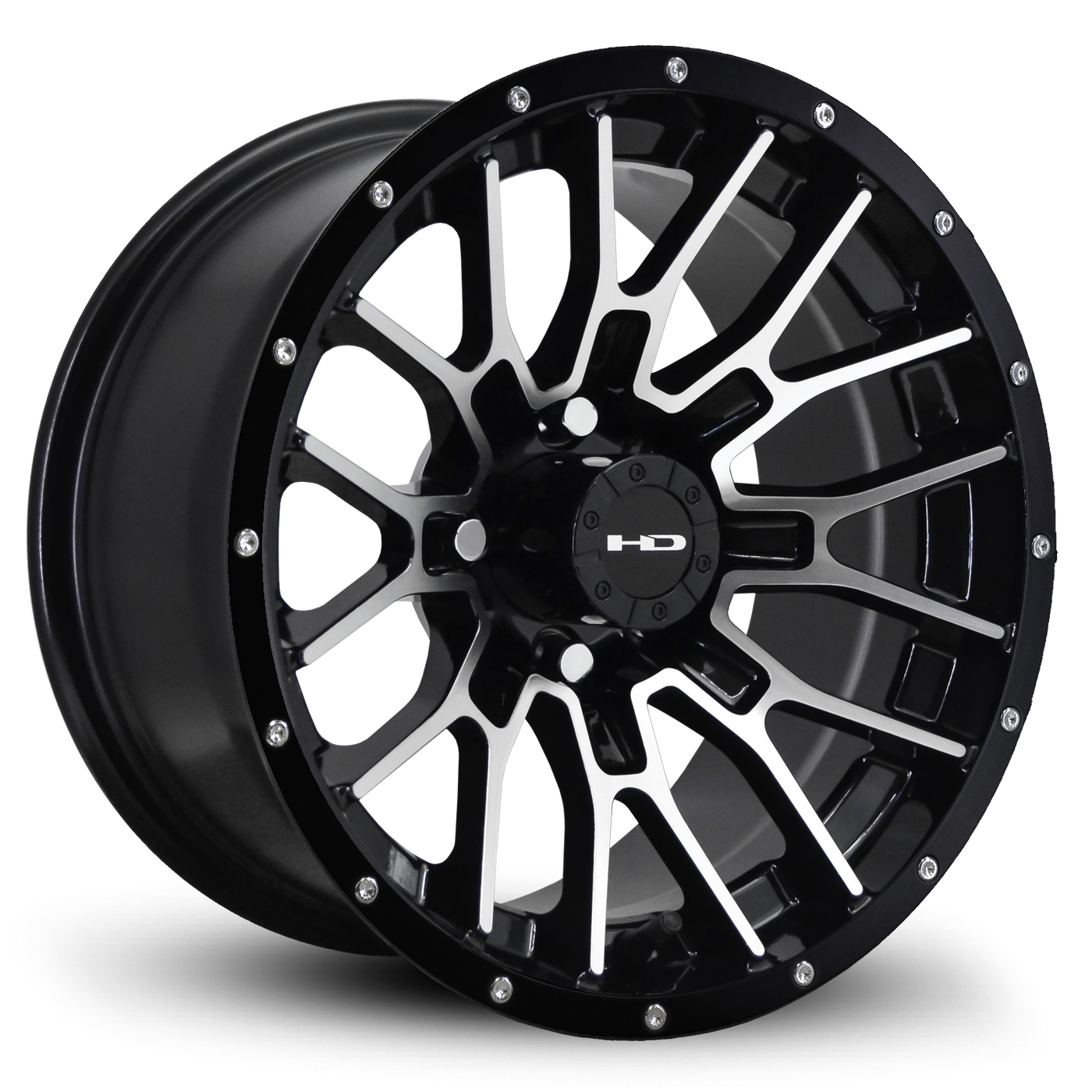 HD Golf RTC 12x7 Gloss Black/Mchnd Fc Blk Riv