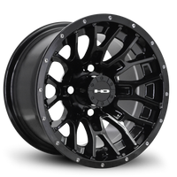HD Golf RTC 14x7 Gloss Black w/Black Rivet