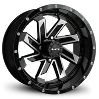 HD Golf Saw 14x7 Gloss Black/Mchnd Face w/Rvts