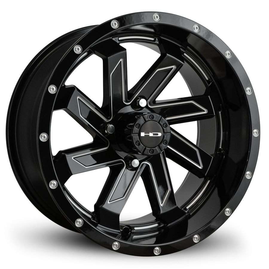 HD Golf Saw 14x7 | -14 Offset Gloss Black/Milled Edge