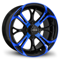 HD Golf Spinout 14x7 Gloss Blue&BK/Machined Face