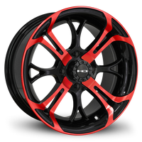 HD Golf Spinout 14x7 Gloss Red&BK/Machined Face