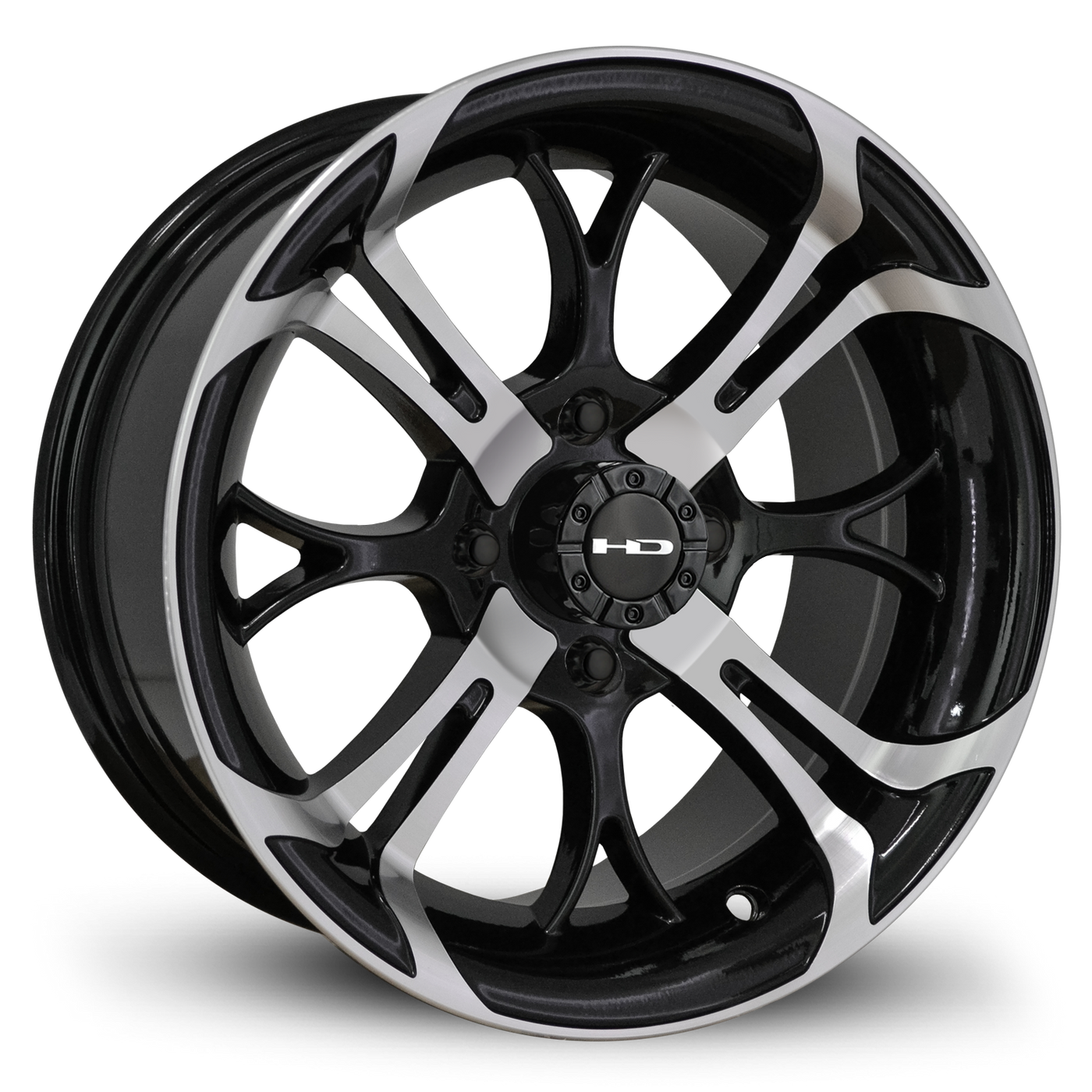 HD Golf Spinout 14x7 Gloss Black/Machined Face