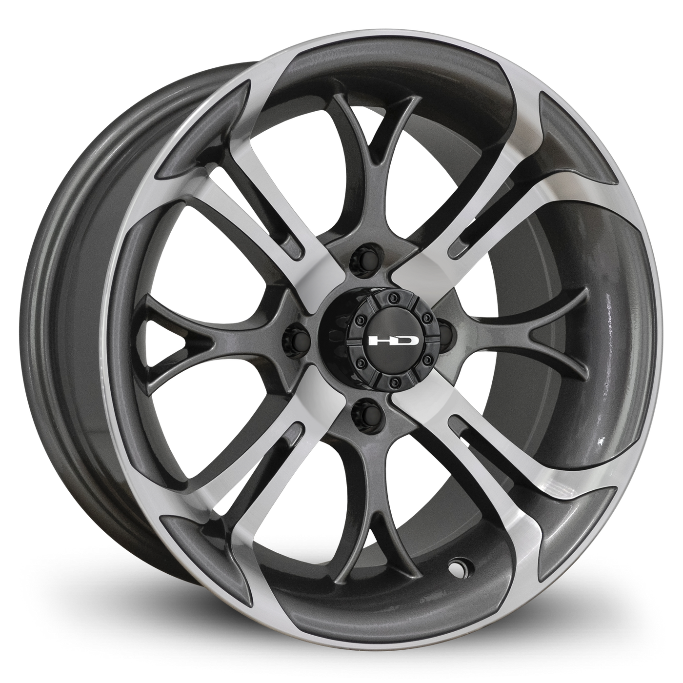 HD Golf Spinout 14x7 Gloss Gun Metal/Machined Face
