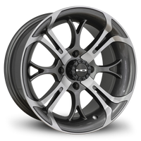 HD Golf Spinout 14x7 Gloss Gun Metal/Machined Face