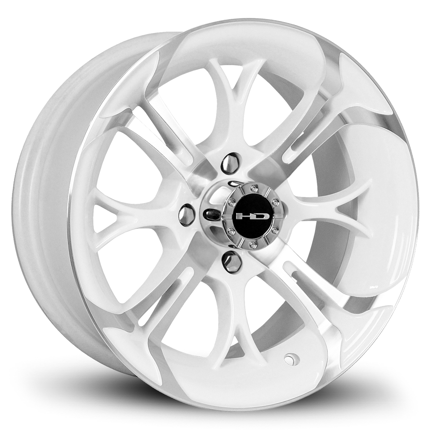 HD Golf Spinout 14x7 Gloss White/Machined Face