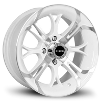 HD Golf Spinout 14x7 Gloss White/Machined Face