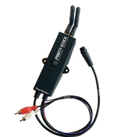 Bazooka Party Stick | Wireless Music Sharing Adapter | one-click Party Button pairing | Knockout Keypad | 12 volt Powered | RCA Audio Output | Remote Amplifier Turn-On