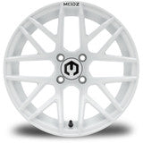 MODZ® Matrix Glossy White 15" Golf Cart Wheel