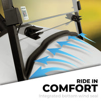 MODZ Windshield for DACH Golf Carts - Fits Apollo, Falcon