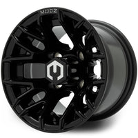 MODZ® Matrix 10x7 Glossy Black 10" Golf Cart Wheel