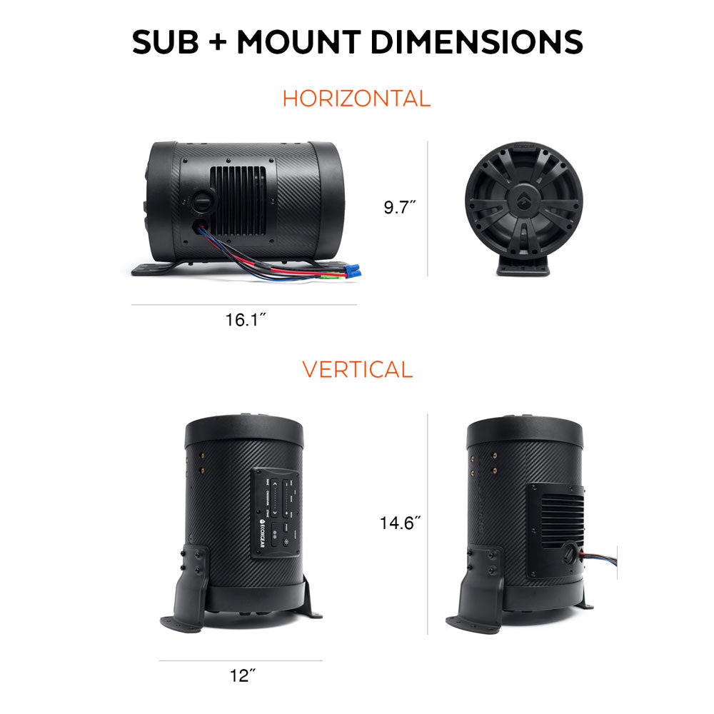 SoundExtreme ES08 subwoofer Dual 8"