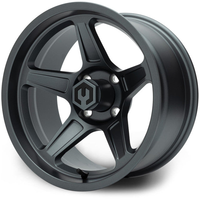 MODZ® Drift Gunmetal 15" Golf Cart Wheel