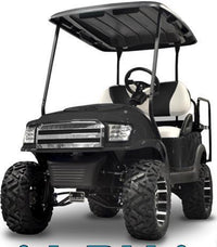 Madjax Black Alpha Body Kit w/ Off-Road Grill & Light Kit for Club Car Precedent
