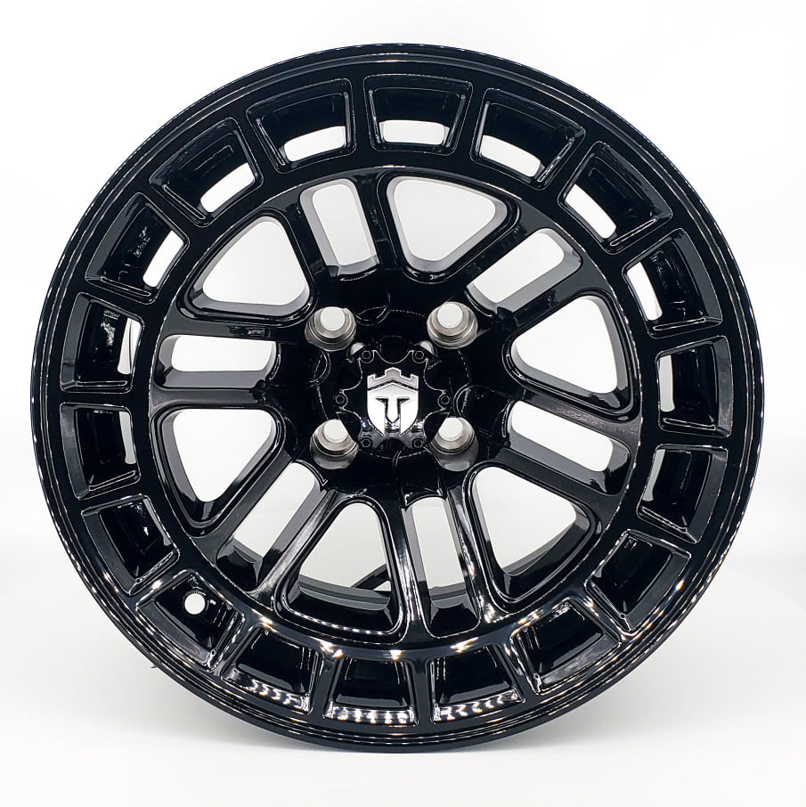 Empire® Quest 14x7 Gloss Black Golf Cart Wheel