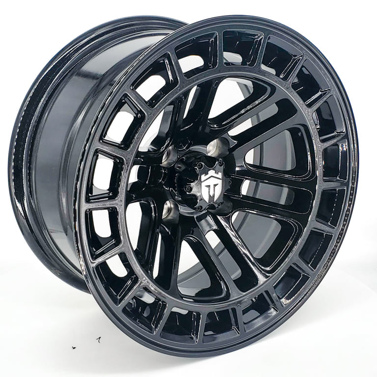 Empire® Quest 14x7 Gloss Black Golf Cart Wheel
