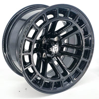 Empire® Quest 14x7 Gloss Black Golf Cart Wheel