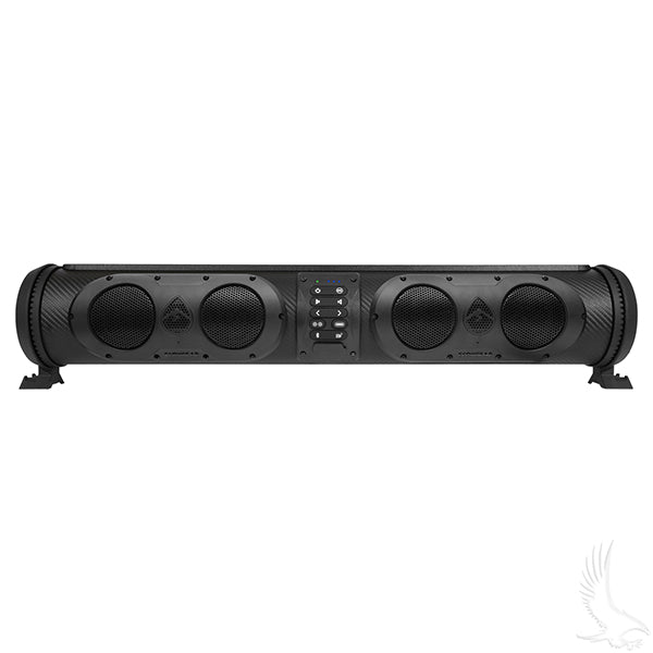 Red Hawk Sound Extreme Soundbar, Four Speaker, 500W, Dual Woofers and RGB Lights