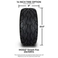 MODZ® Street Fox 23X10-14 Radial Golf Cart Tire