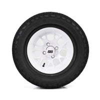 SS Wheels Alpha 12x7 Gloss White & X Comp A/T Tire Combo