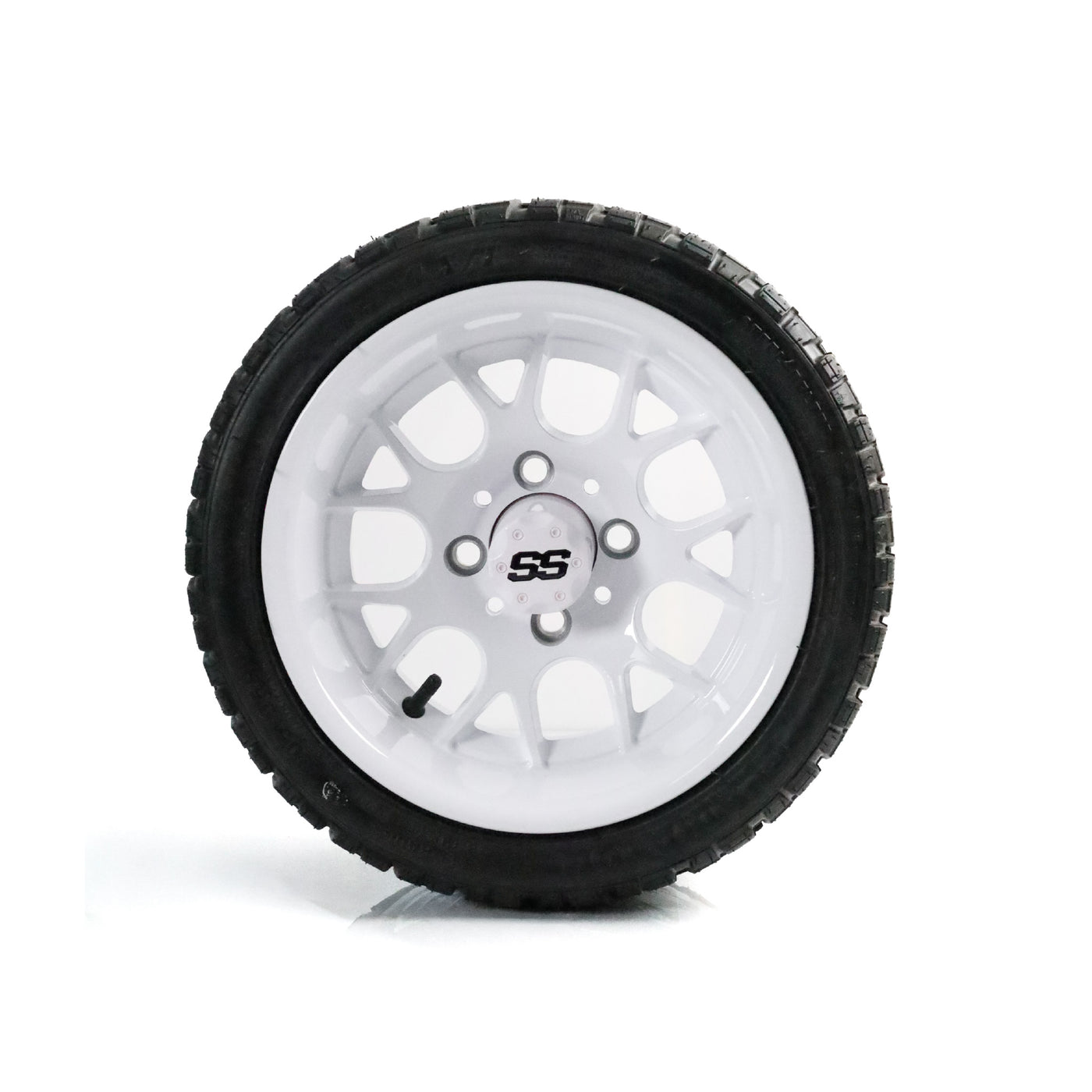 SS Wheels Alpha 12x7 Gloss White & X Comp X/T Tire Package