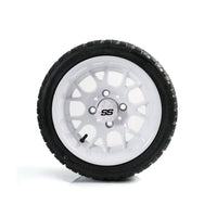 SS Wheels Alpha 12x7 Gloss White & X Comp X/T Tire Package