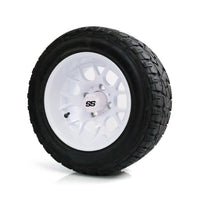 SS Wheels Alpha 12x7 Gloss White & X Comp X/T Tire Package