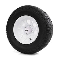 SS Wheels Alpha 12x7 Gloss White & X Comp X/T Tire Package