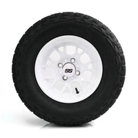 SS Wheels Alpha 12x7 Gloss White & X Comp X/T Tire Package