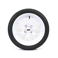 SS Wheels Alpha 14x7 Gloss White & X Comp H/T Tire Package