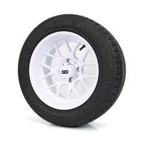 SS Wheels Alpha 14x7 Gloss White & X Comp H/T Tire Package