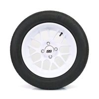 SS Wheels Alpha 14x7 Gloss White & X Comp H/T Tire Package