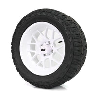 SS Wheels Alpha 14x7 Gloss White & X Comp X/T Tire Package