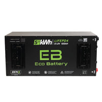 Eco Battery (48V) 51V 105AH Skinny LiFePO4 Battery / Heated