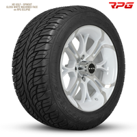 HD Golf Spinout 14x7 -10 4x101.6mm 68.2mm Gloss White/Machined Face