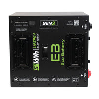 Eco Battery (48V) 51V 105Ah Thru-Hole LiFePO4 Battery / Heated