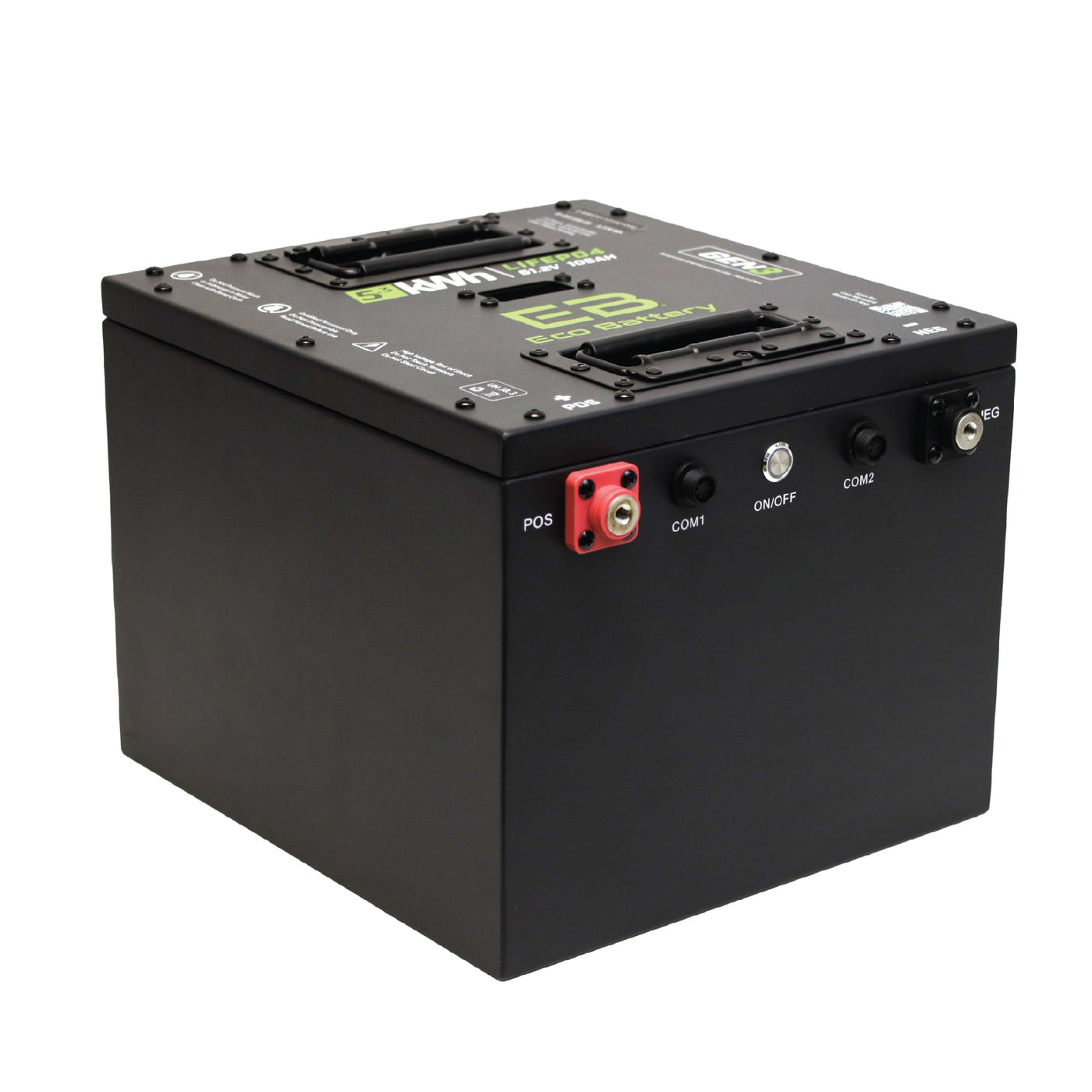 Eco Battery 51V 105Ah Thru-Hole LiFePO4 Battery / Heated