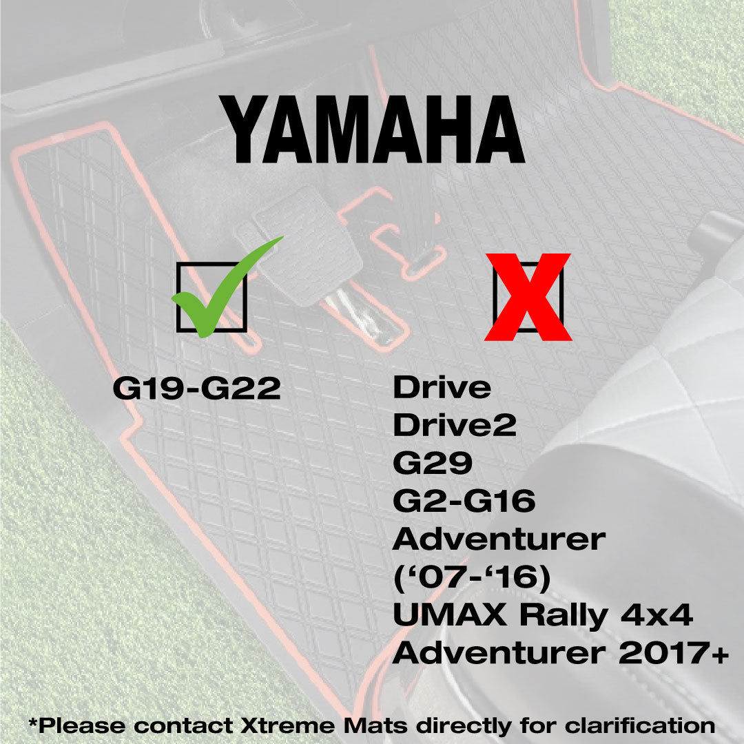 Yamaha G19 - G22 Golf Cart Compatible Floor Mat - Fits G19 and G22 models only