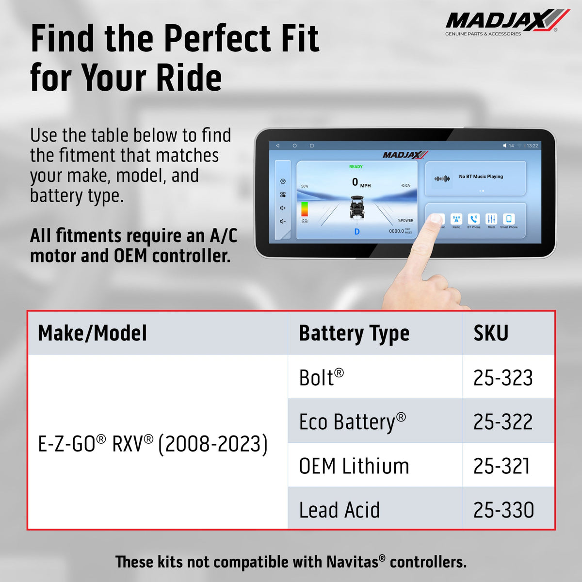 MadJax Kinect EZGO RXV ELiTE 25-321 gallery image E