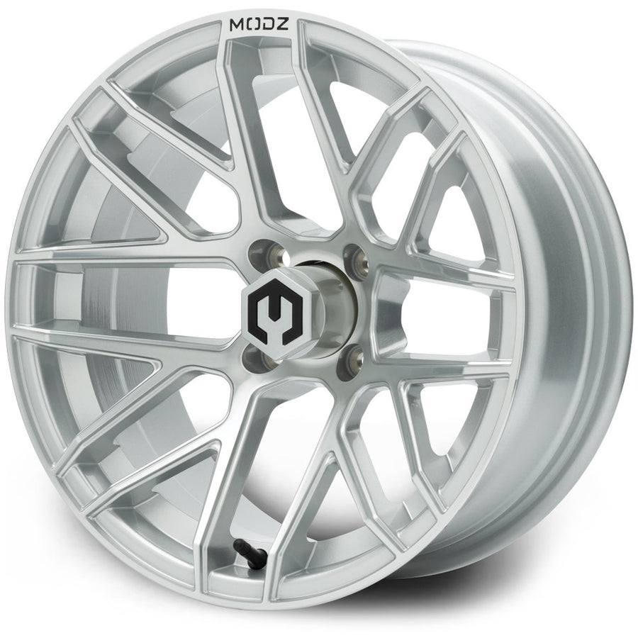 MODZ® Matrix Silver 15" Golf Cart Wheel