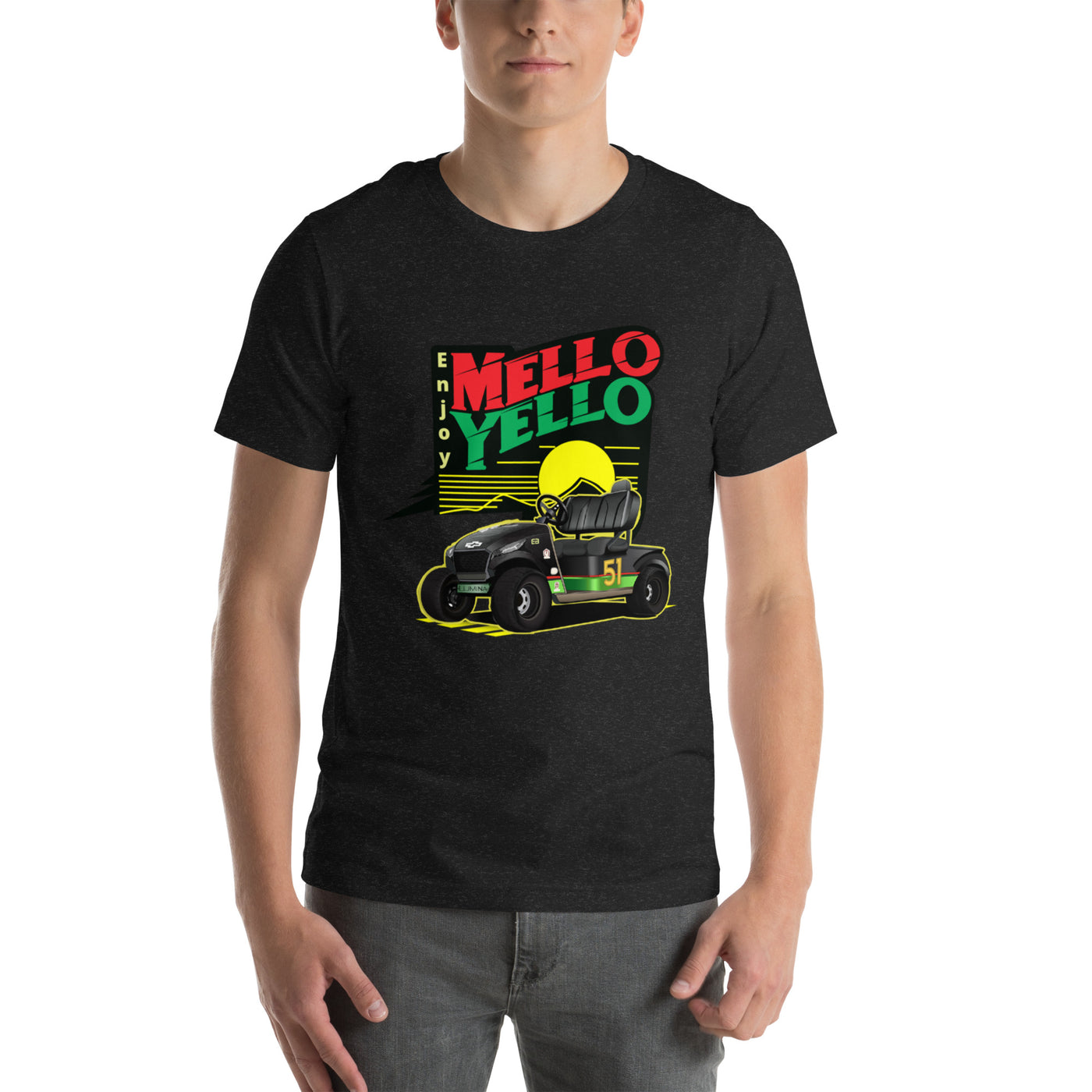 OnlyCarts Mellow Yellow Days of Thunder Golf Carts Modified Canvas 3001 shirt