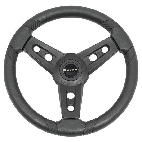 Gussi Lugana Rigid Molding Steering Wheel (Black)(Yamaha HUB)