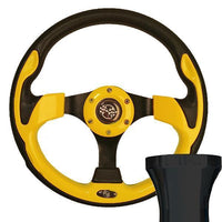 GTW Steering Wheel Kit, Yellow/Rally 12.5 W/Black Adapter, Yamaha