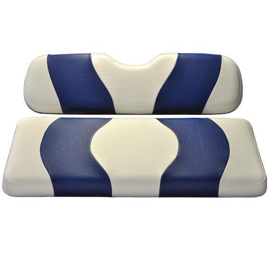 Madjax Madjax Rear seat cushion assembly White W/Blue Stripe (Genes